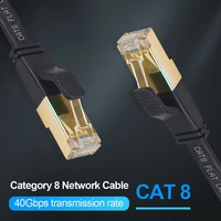 40gbps 2000mhz flat lan cable ethernet 20m 15m cat 8 7 rj45 cat7 cat8 ethernet cable rj 45 network cord for laptops ps 4 router
