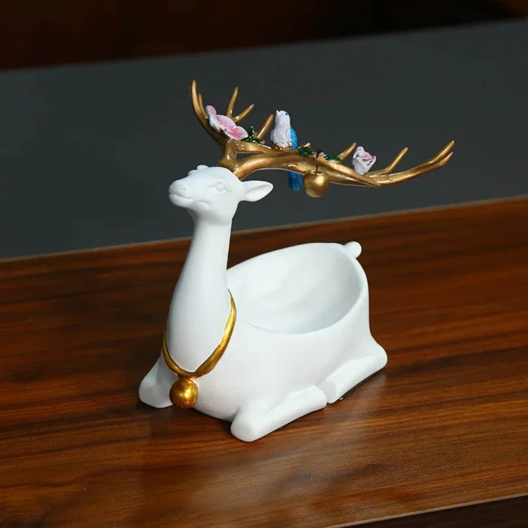 Пятнистый олень фруктовая чаша поднос рождественские украшения поделки из смолы