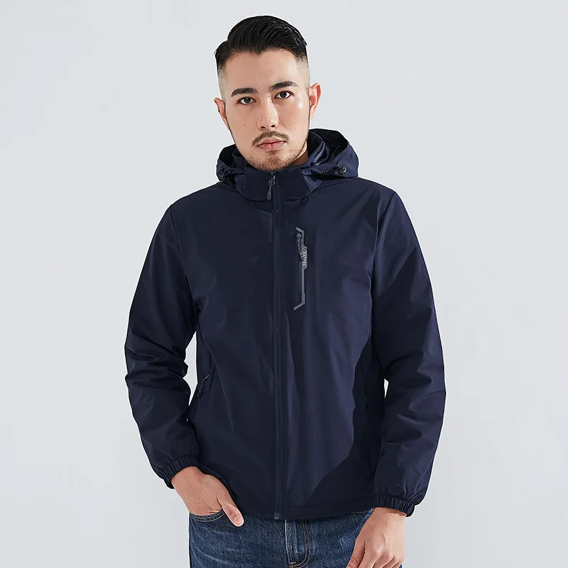 

Coat: Men's Spring and Autumn Thin Outdoor Assault Coat, Waterproof Trench Coat, Loose Large Casual Multi Pocket Sports Jacket