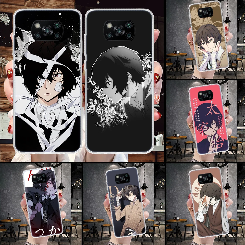 Чехол для телефона с изображением бродячих собак Dazai Xiaomi Poco X6 X5 X4 X3 Nfc F6 F5 Pro F4 F3 M5S M5