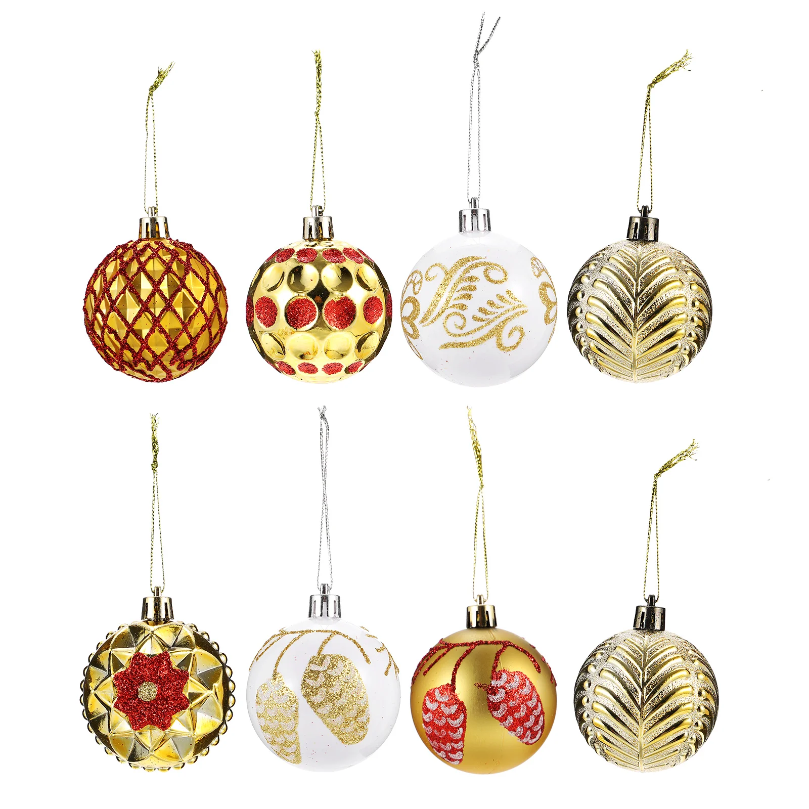 

8pcs Christmas Decor Plastic Hanging Tree Ornaments Christmas Tree Ornaments Christmas Decor for Home Store
