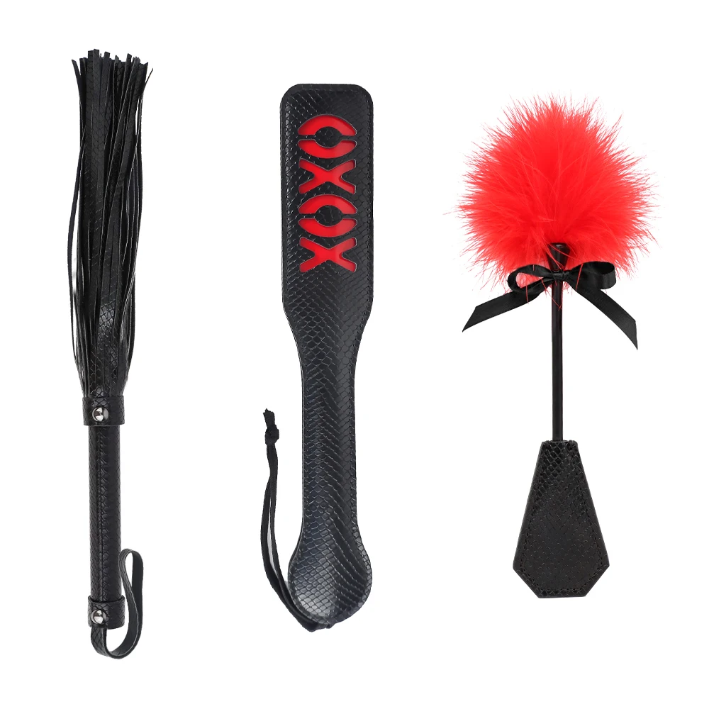 Набор для бондажа Из Искусственной Змеиной кожи 3 шт.