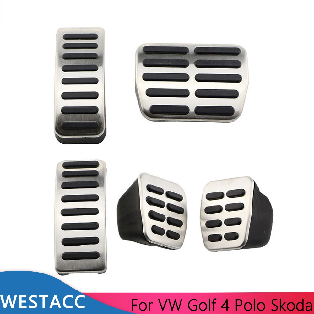 

Pedals Accelerator Brake Pedal Cover for Volkswagen VW Beetle MK4 Bora Golf 4 Vento for Skoda Octavia 1U Fabia