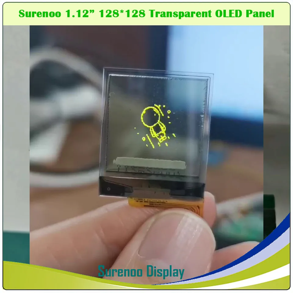 Настоящий прозрачный OLED-дисплей 1 12 дюйма 128*128 128X128 128128 Графический