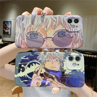 hot serial anime jujutsu kaisen gojo satoru phone case for iphone 13 pro max 12 11 x xs xr 7 8 plus blu ray soft silicon cover