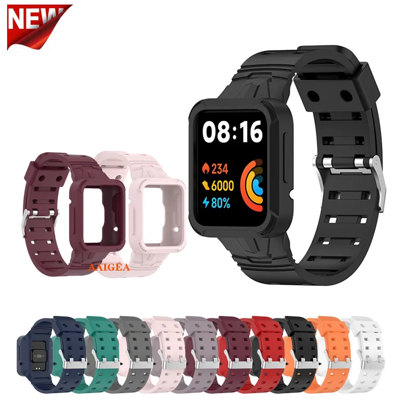 

Силиконовый ремешок, спортивный ремешок, браслет, чехол для Redmi Watch, сменный Браслет