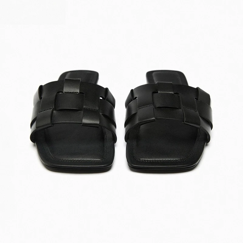 Сандалии женские плетеные простая уличная одежда модные мягкие удобные пляжные