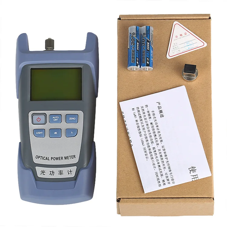 AUA-9 optical power meter -70dBm~+10dBm fiber tester light decay tester light multimeter send SC / FC connector 7 wavelength