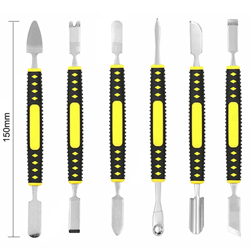 

6Pcs/Set Metal Crowbar Steel Pry Mobile Phone Digital Mini Multi Home Appliance Disassemble Tool Electronic Repair Tools