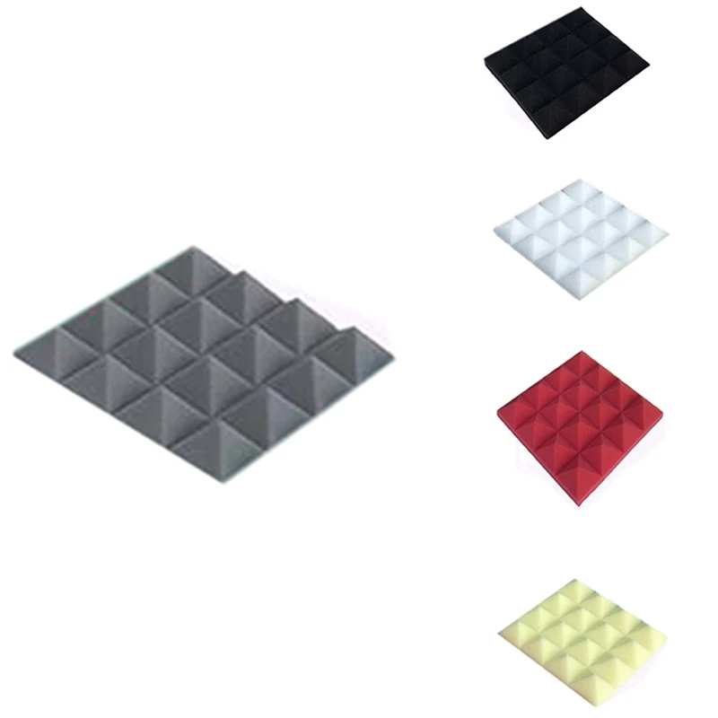 

4Pcs Acoustic Studio Foam Panels Sound Insulation Foam Soundproofing Sound Treatment Studio Room Absorption Tiles