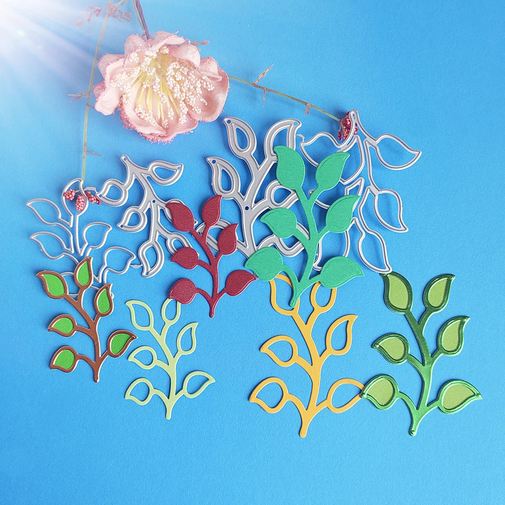 

2 beautiful leaves cutting dies for English letters, scrapbooks, reliefs craft stamps, photo album puzzl