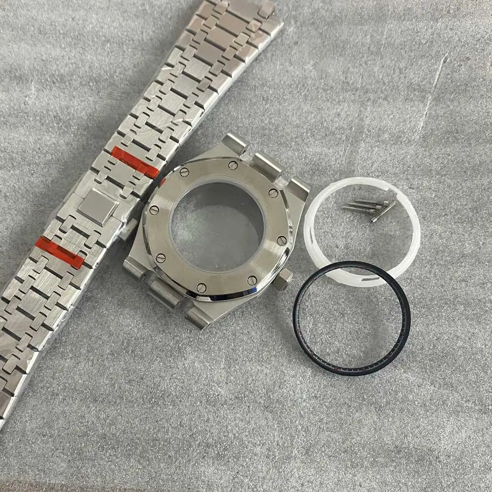 41mm watch case + band + inner shadow ring Sapphire glass Suitable for NH35/36 movement Suitable for 28.5mm dial