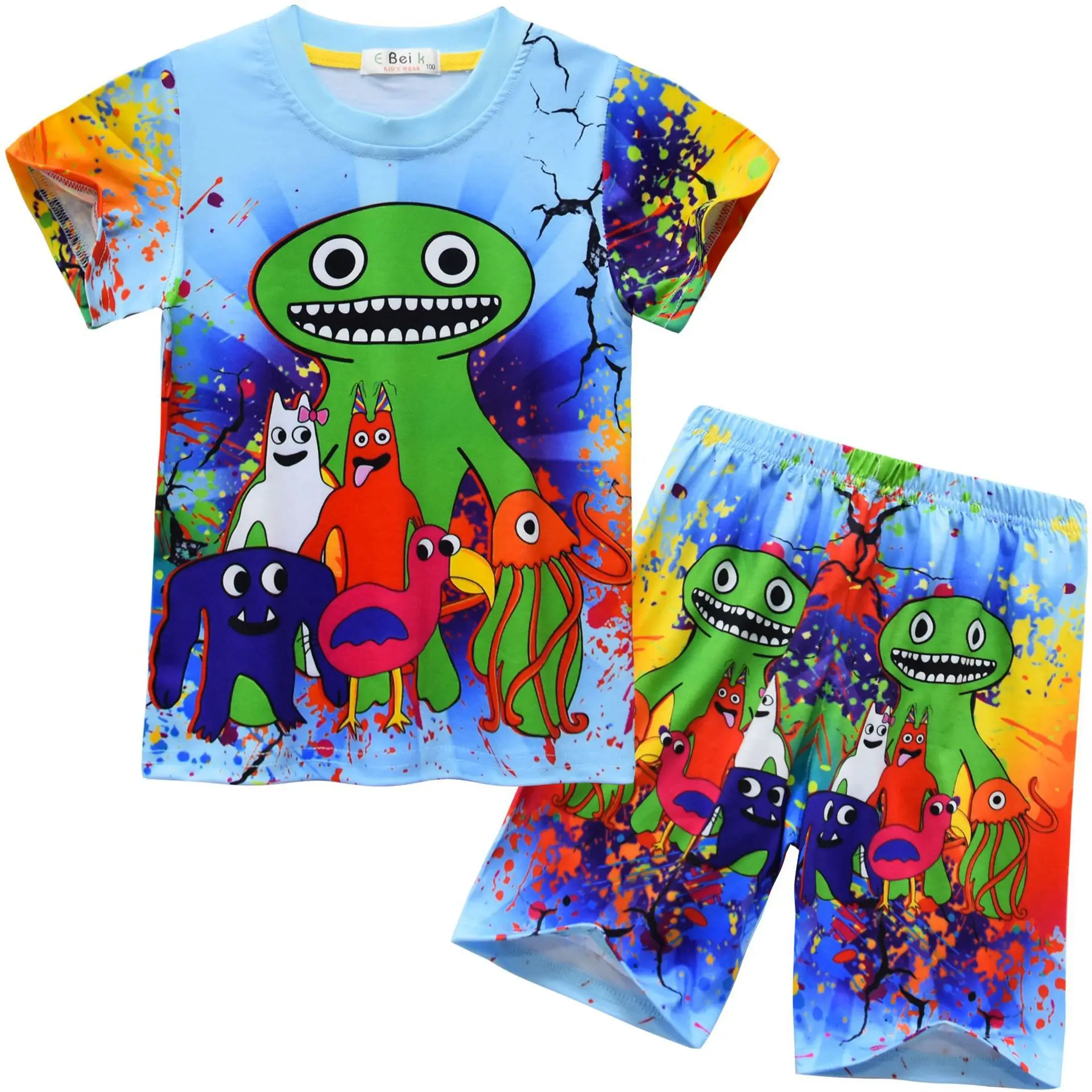 

Garten of BanBan 2023 Children Clothes Summer Boys Girl Kids Costume Sets Cartoon Suit Sleepwear Jumbo Josh Cosplay Pajamas Set