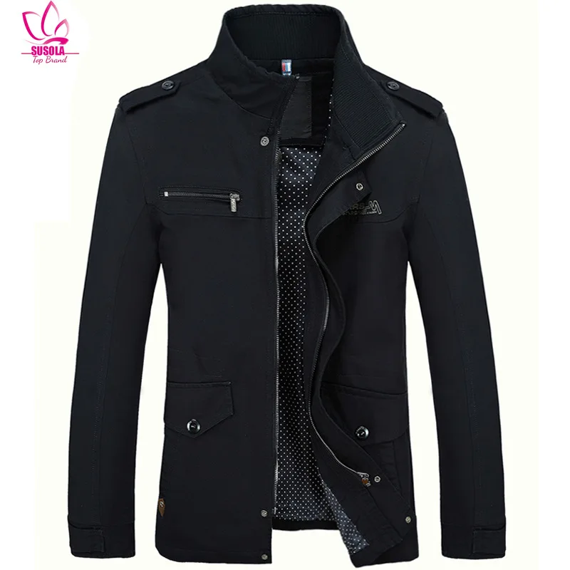 

SUSOLA Lady New Men Jacket Coat New Trend Trench Coat New Autumn Brand Casual Silm Fit Overcoat Jacket Male 5XL