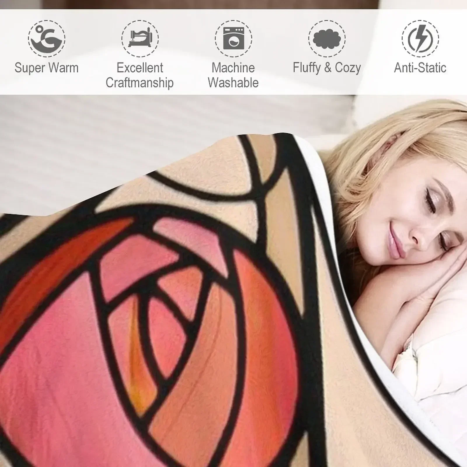 Одеяло в клетку с надписью Window-Charles Rennie Mackintosh