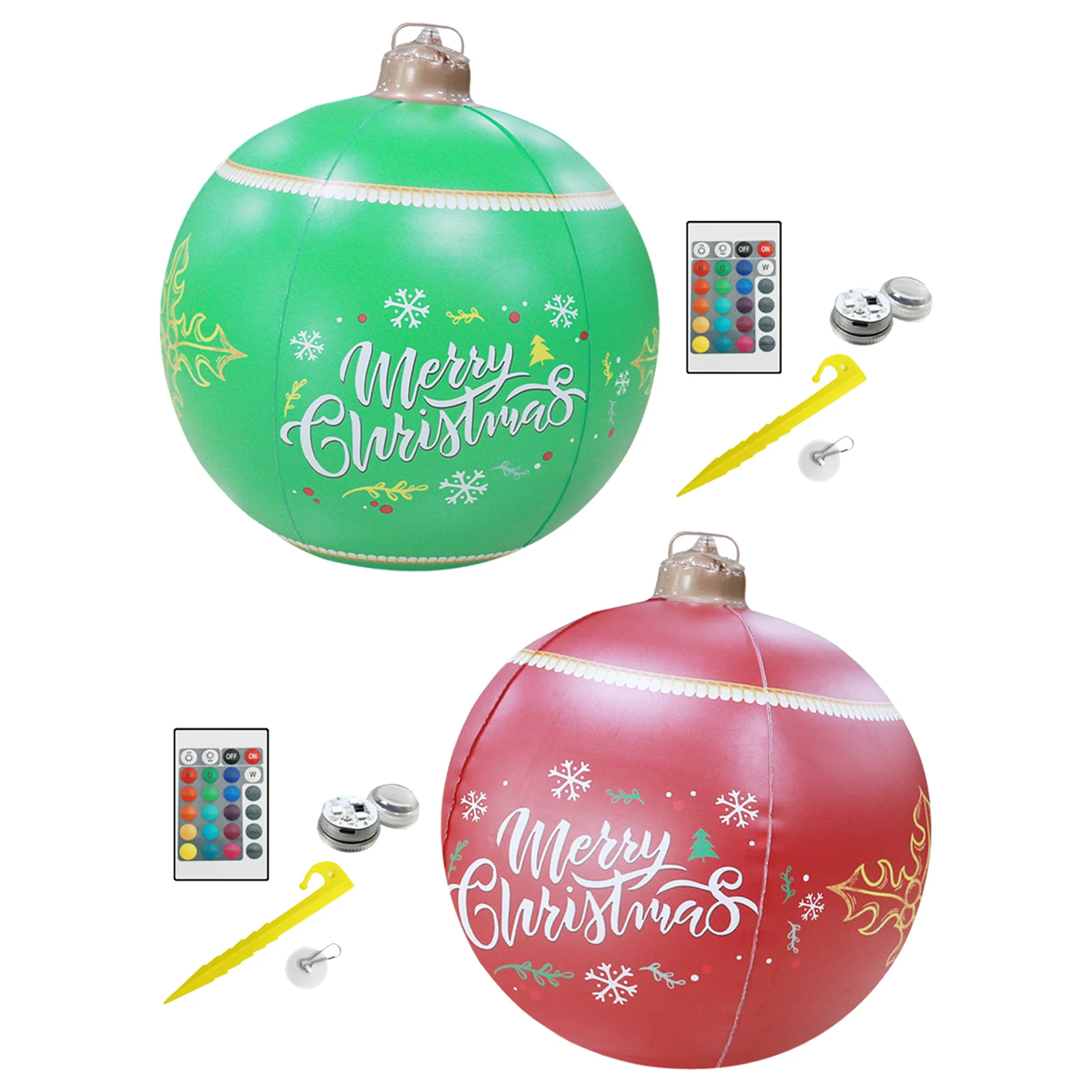 

Светящийся надувной Рождественский шар из ПВХ, 16 цветов, яркий и разные режимы, украшение для дома и сада, рождественские подарки