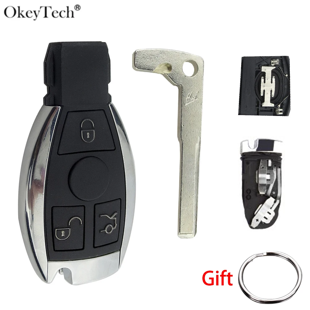 Чехол для смарт-карты Okeytech чехол с Дистанционным Ключом Benz A B E C S W203 W204 W205 W211 W210 W212