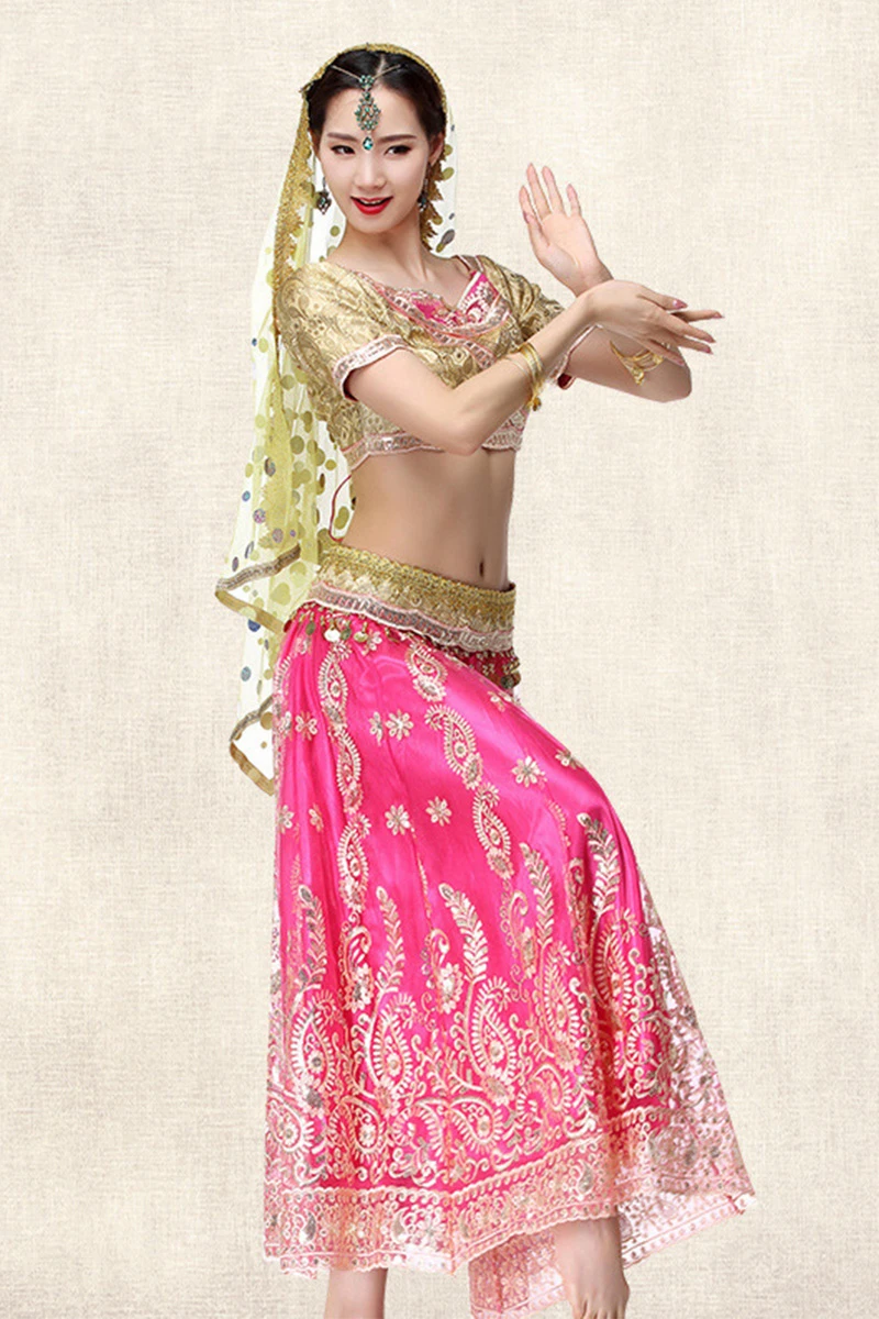 Индийский танцевальный костюм женский Болливуда открывающийся танец живота