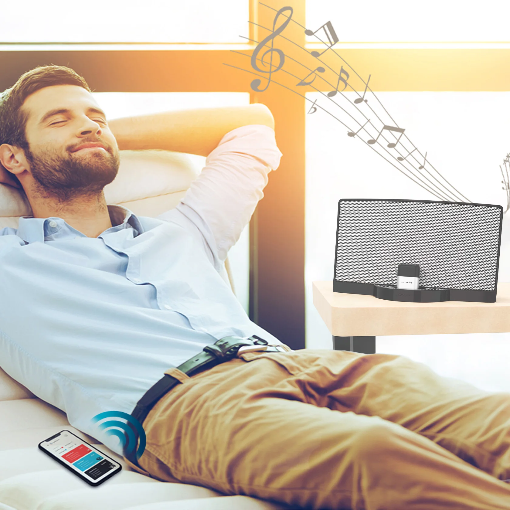 Bluetooth-адаптер Fanxoo 30 Pin 5.3, мини-приемник Bluetooth для Bose Sounddock, JBL, YAMAHA, iPhone, iPod, аналоговых колонок с разъемом Jack (art.: 3920dcb07ce16) - 3920dcb07ce16