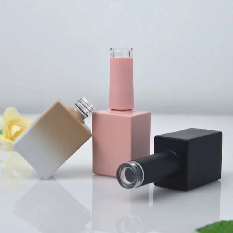 Стеклянные бутылки для геля ногтей с кисточкой 1 шт. пустые косметические