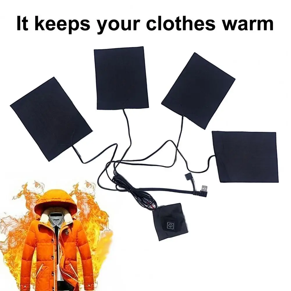 Коврик с подогревом 4 в 1 USB из углеродного волокна