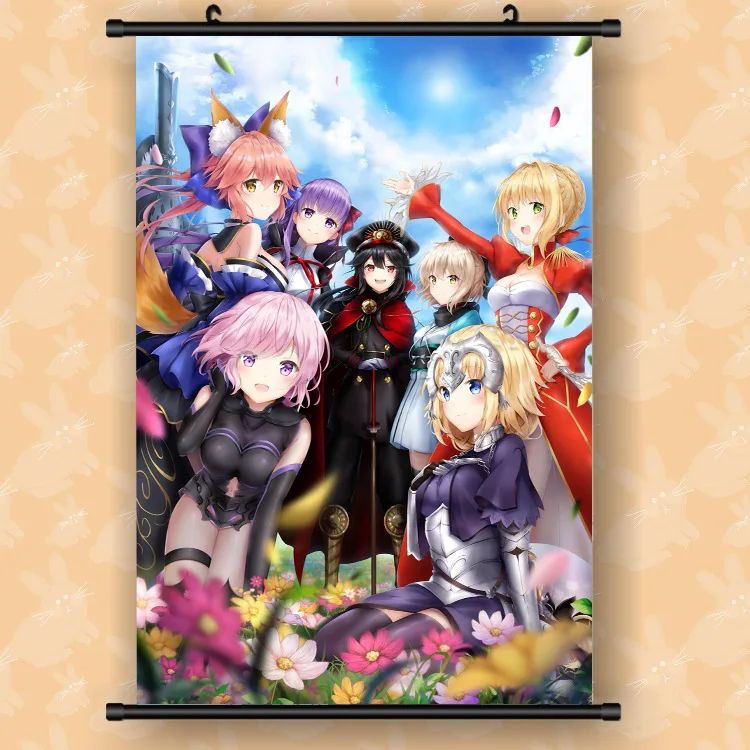 Аниме Fatego Fate Grand Order Свиток для подвешивания картина с рисунком из мультфильма Go