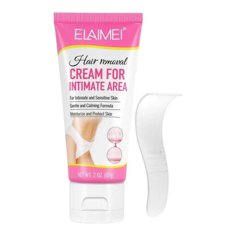 

Depilatory Cream Hair Removal Cream For Intimate Areas 60g Painless Unwanted Hair Remover For Pubic Area Arm Armpit Leg Elbow