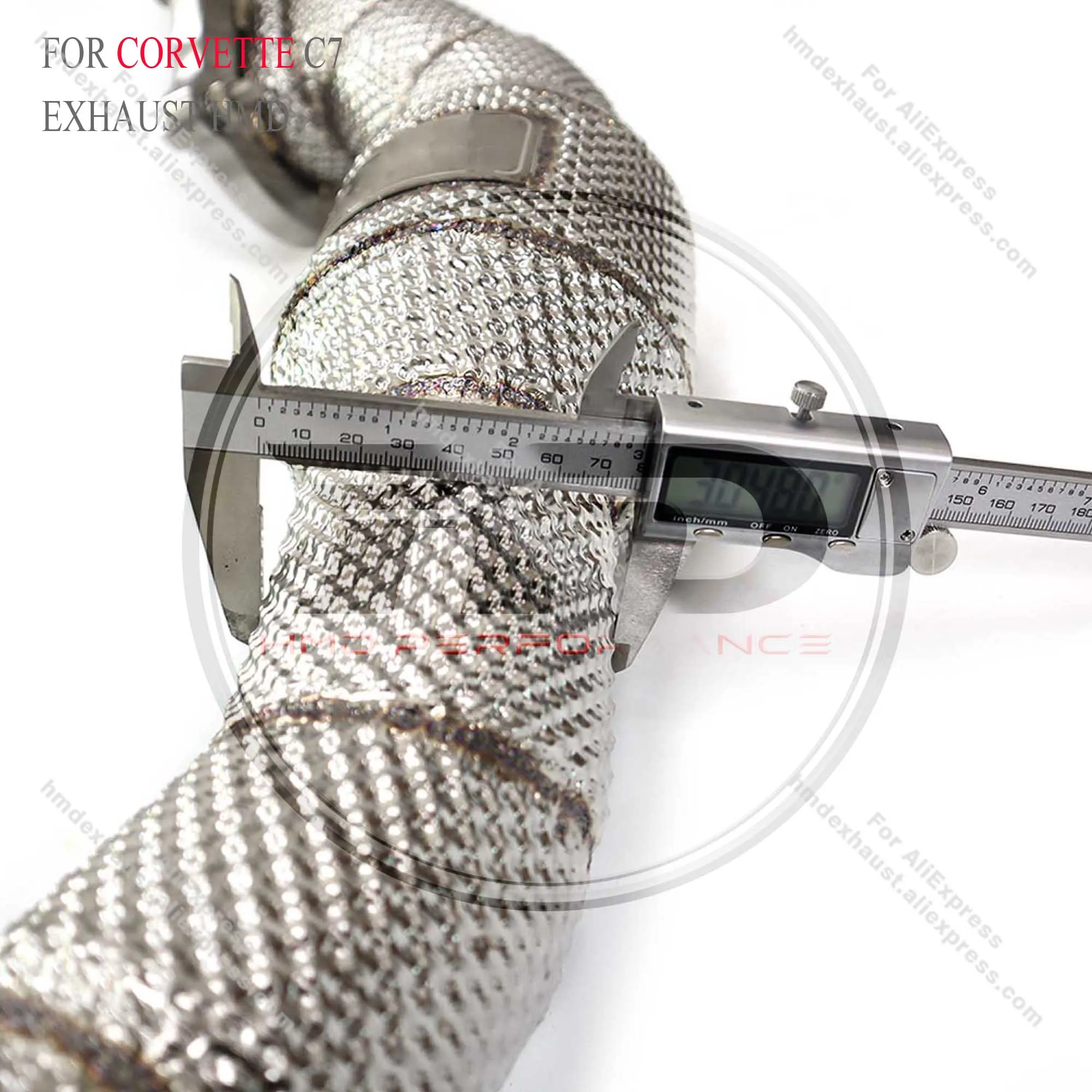 HMD выхлопная труба для Chevrolet Corvette C7 с тепловой защитой