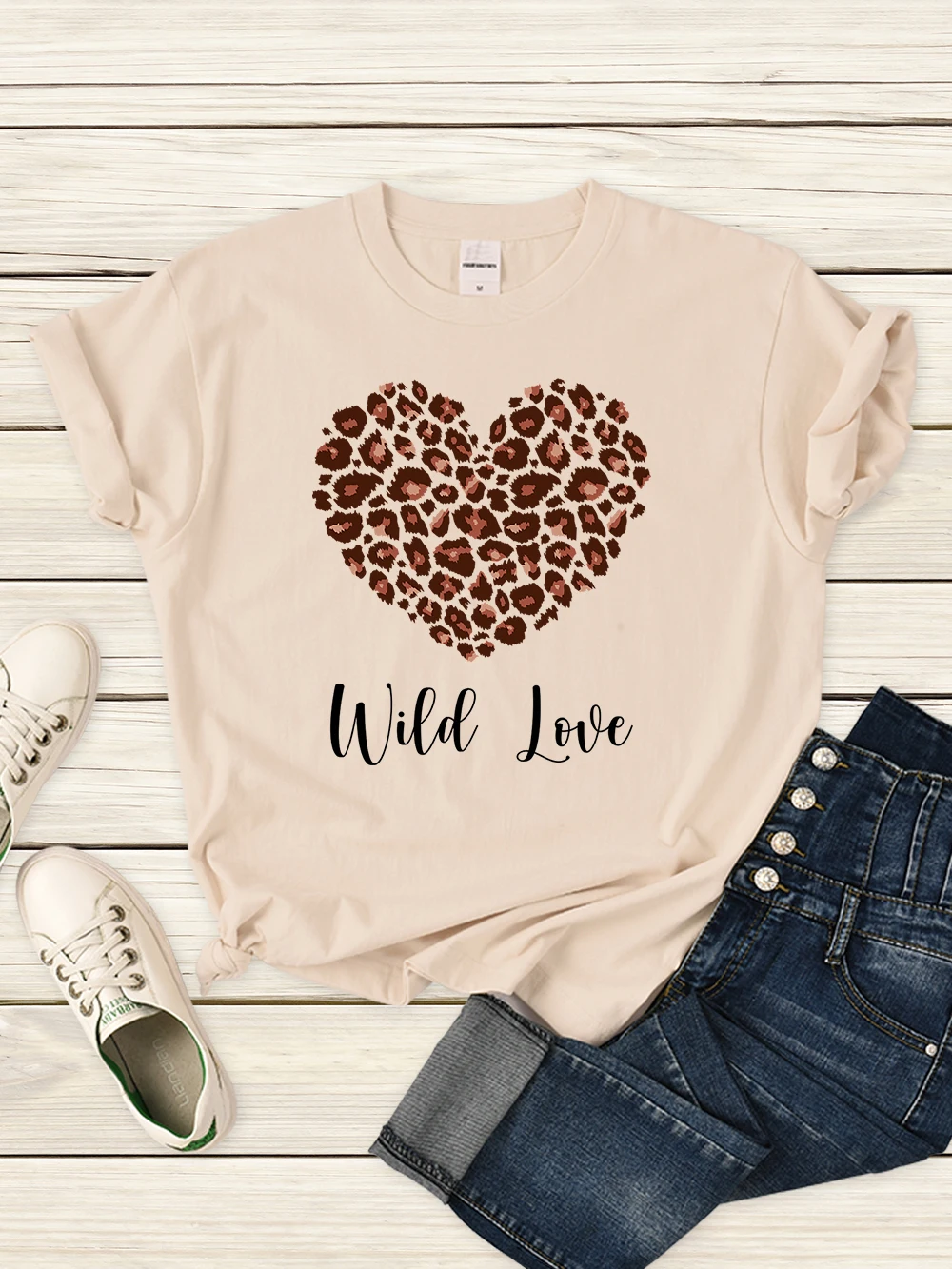 

Look This Is Called Wild Love T Shirt Women Summer Street Tshirt Vintage Luxury Gothic Clothes Outdoor Comfortable Clothes For