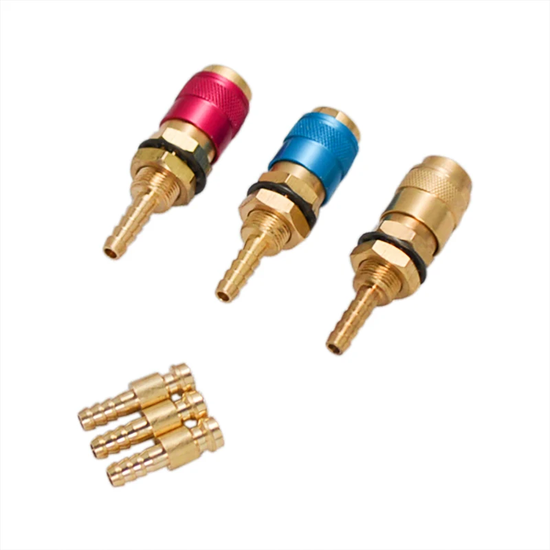 

1pc Gas & Water Quick Connector Water Cooled Torch for MIG TIG Welder Torch Red Circle+1pc 6mm Plug