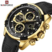 2022 luxury brand naviforce luminous dual display waterproof quartz wristwatch watches for men military sport relogio masculino