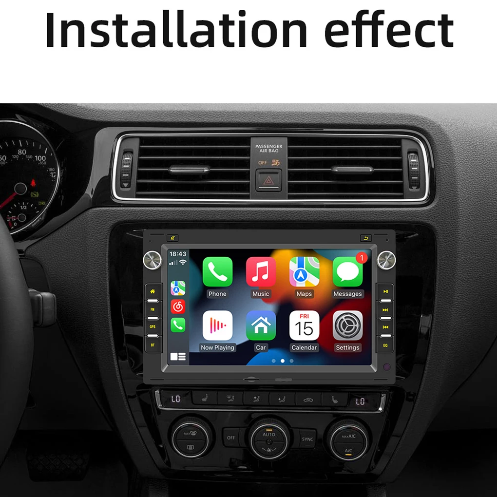 2Din беспроводной Carplay Android 13 для VW Passat B5 MK4 MK5 Golf 4 Polo Bora Jetta T5 навигация автомобильный