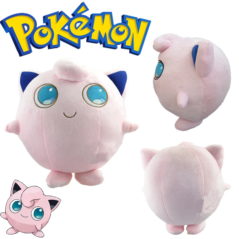 

30CM Pokemon Jigglypuff Plush Doll Kawaii Anime Periphery Cute Pocket Monster Pink Stuffed Toy Soft Lovely Kids Children Gift