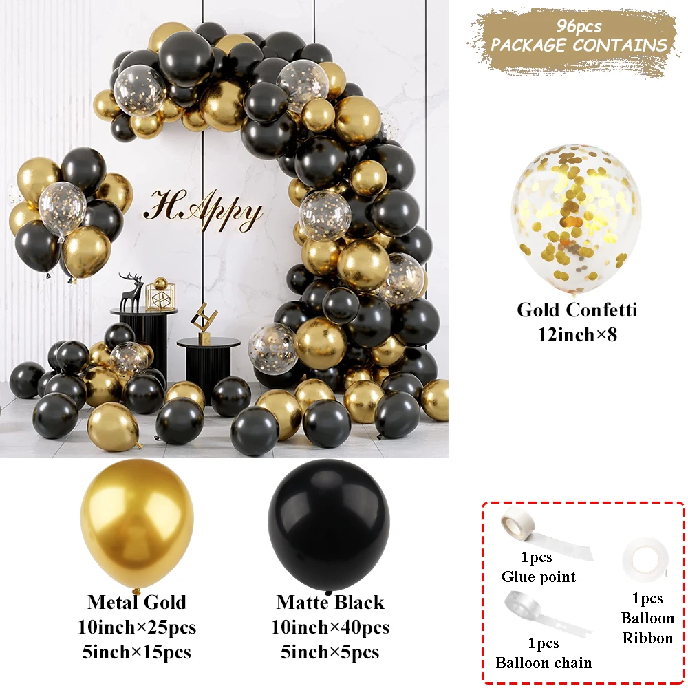 

Металлический золотой воздушный шар MANLENI