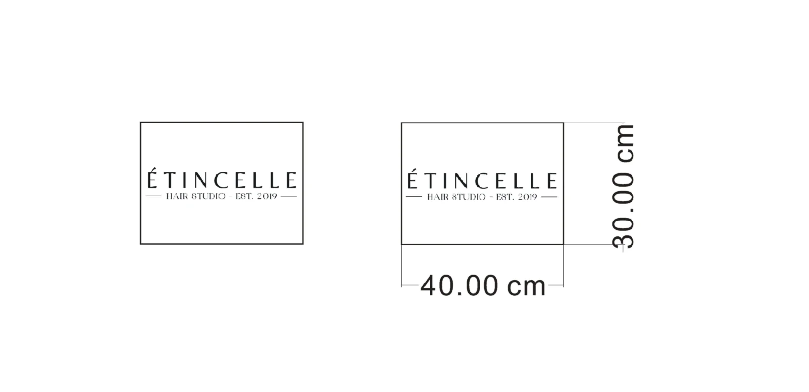 

Custom Acrylic Salon business mirror gold sign customized Square Frosted Background Wall sign 3d logo Business name sign