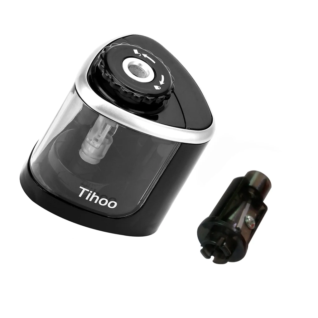 

1PCS Electric Auto Pencil Sharpener Single Hole Portable Pencil Sharpener Battery Operated Kids Adults Colored Pencils School