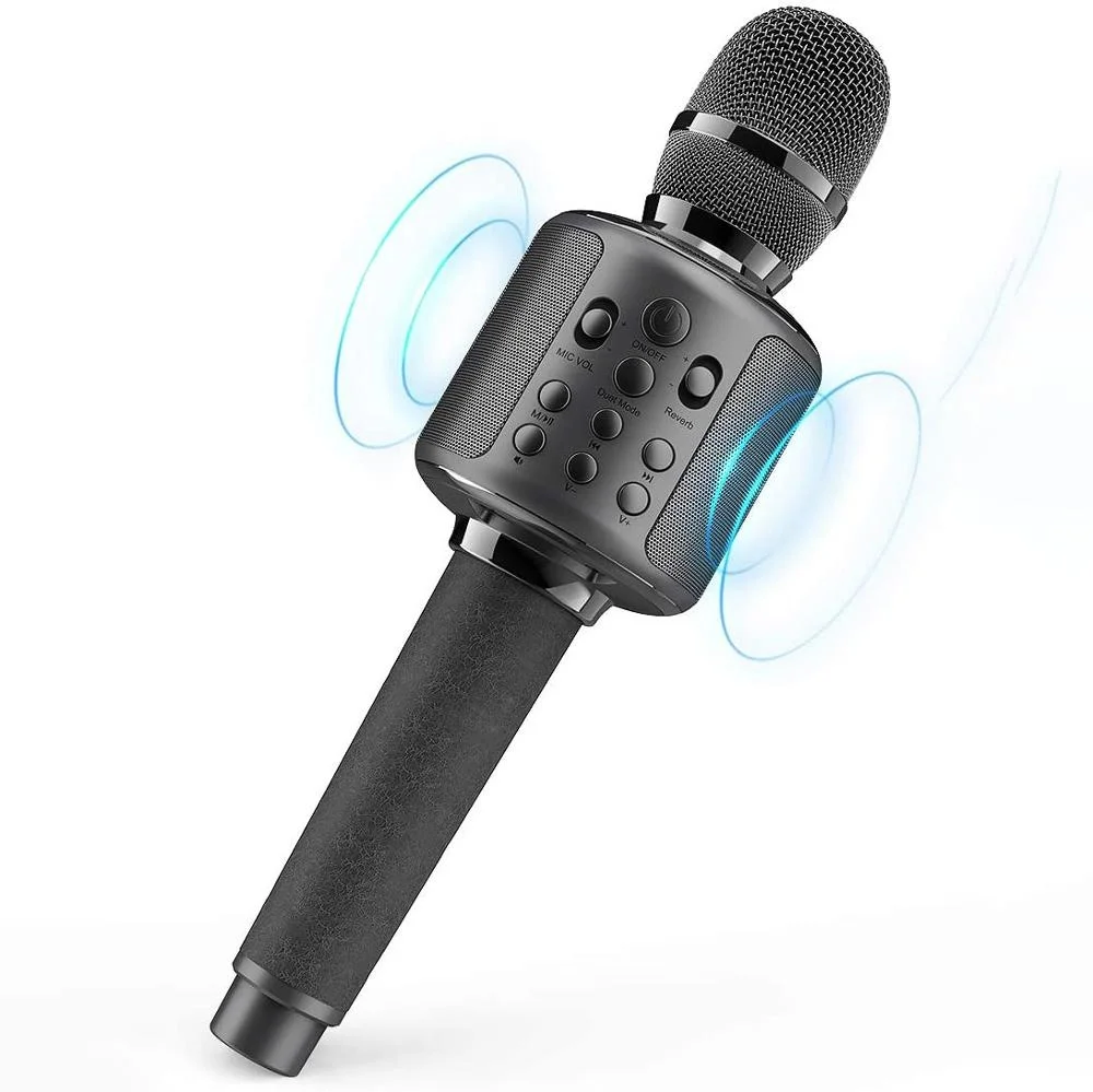 

Microfone karaokê sem fio com bluetooth, máquina de cantar e alto-falante portátil para celular/pc CE Genuine Time limited