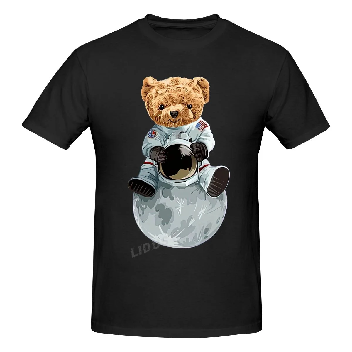 

Astronaut Planet Teddy Bear T shirt Harajuku Streetwear Short Sleeve T-shirt 100% Cotton Graphics Tshirt Brands Tee Tops