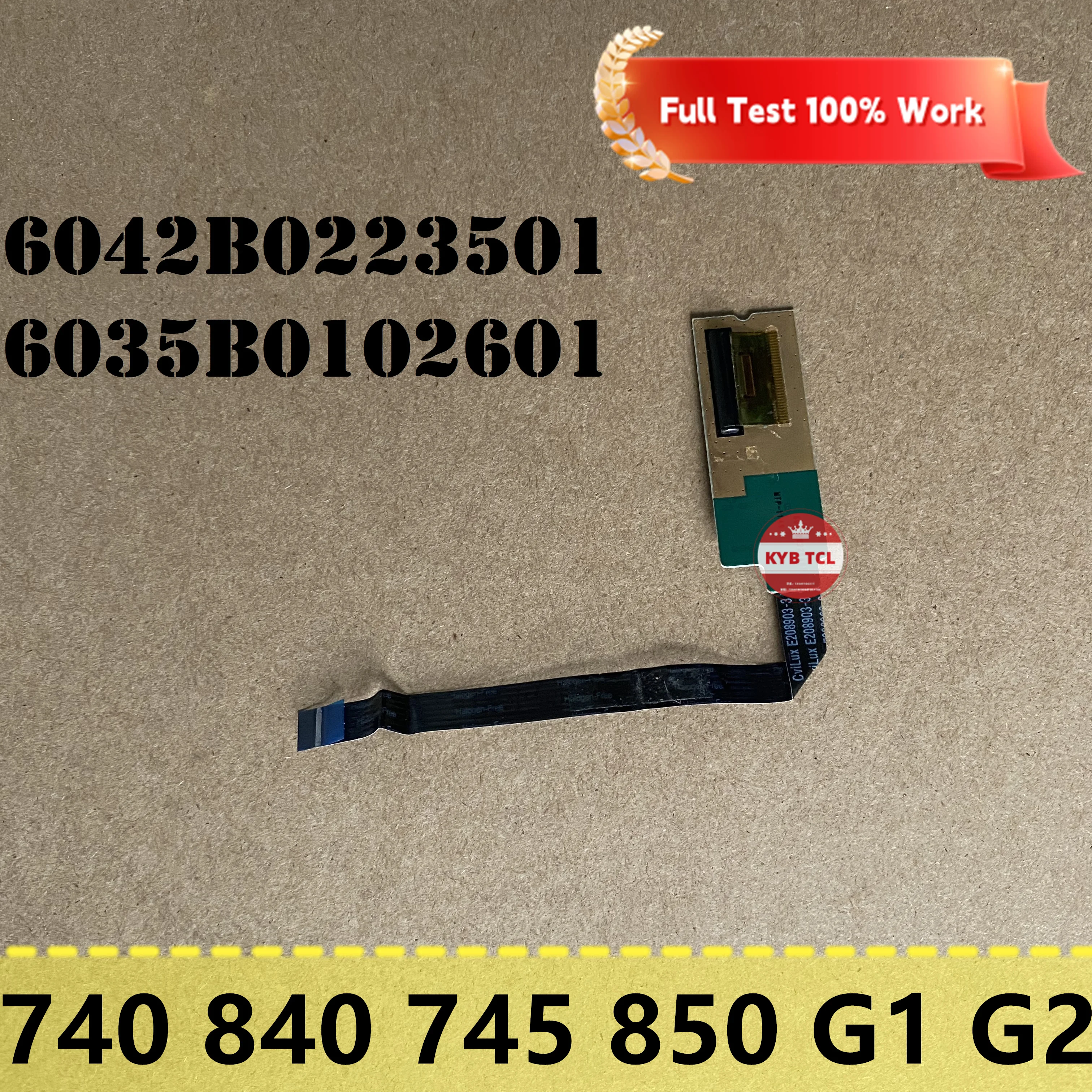 

For HP EliteBook 740 G1 740 G2 840 G1 840 G2 745 G2 850 G1 Fingerprint Board Sensor/reader With Cable 6042B0223501 6035B0102601
