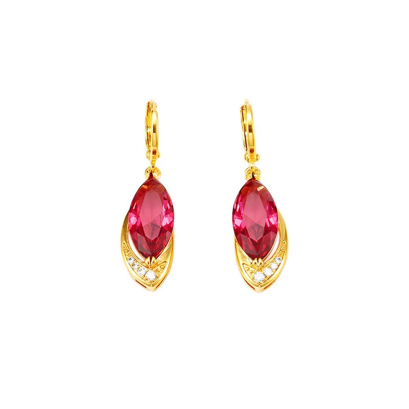 

2022 Trend Colored Zircon Dangle Earrings for Women Retro Luxury charms Stud Earrings Fashion Jewelry for women Holiday Gifts