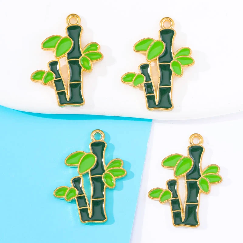 20 шт. эмалированные бамбуковые украшения для подвесок |