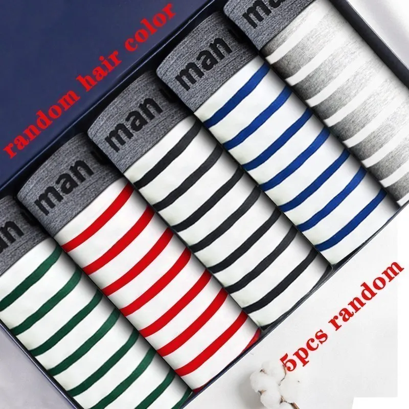 Men's Panties Boxer Plus Size Male Underpants Cotton Men Underwear European Size Fashion Brand Boxershorts Elastic Homme Shorts