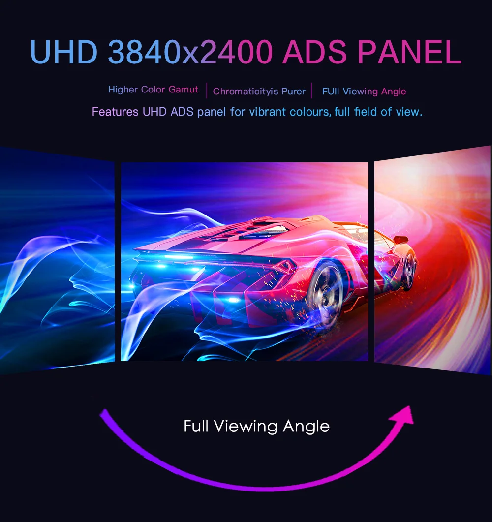 Портативный ПК Uperfect разрешение 16 дюймов 3840x2400 сверхширокий монитор для ноутбука