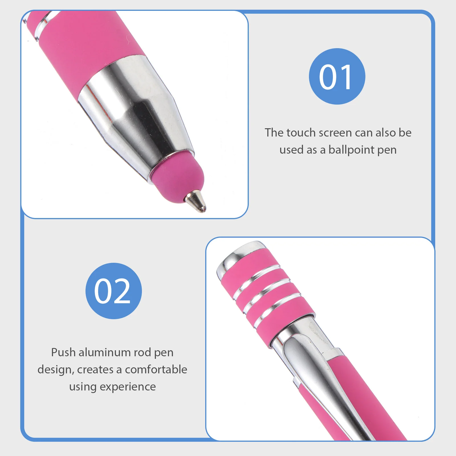 5 шт. шариковые ручки с сенсорным экраном емкостный портативный бумажный блокнот