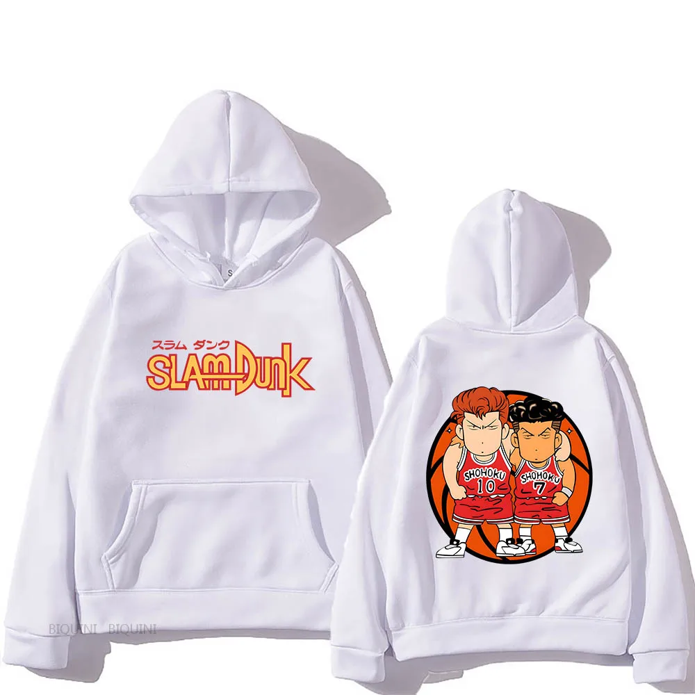 

Slam Dunk Cute Manga Anime Hoodies Printed Graphic Sweatshirts Men/women Clothes High Street Streetwear Funko Pop Soft Pullovers