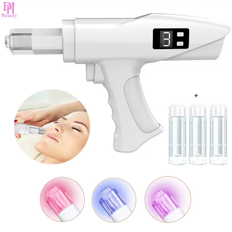 

NEW2023 Homeuse Painless Microcrystal Injector Wireless Portable Mesotherapy Gun for Facial Lifting Anti-age Hydrolifting Inject