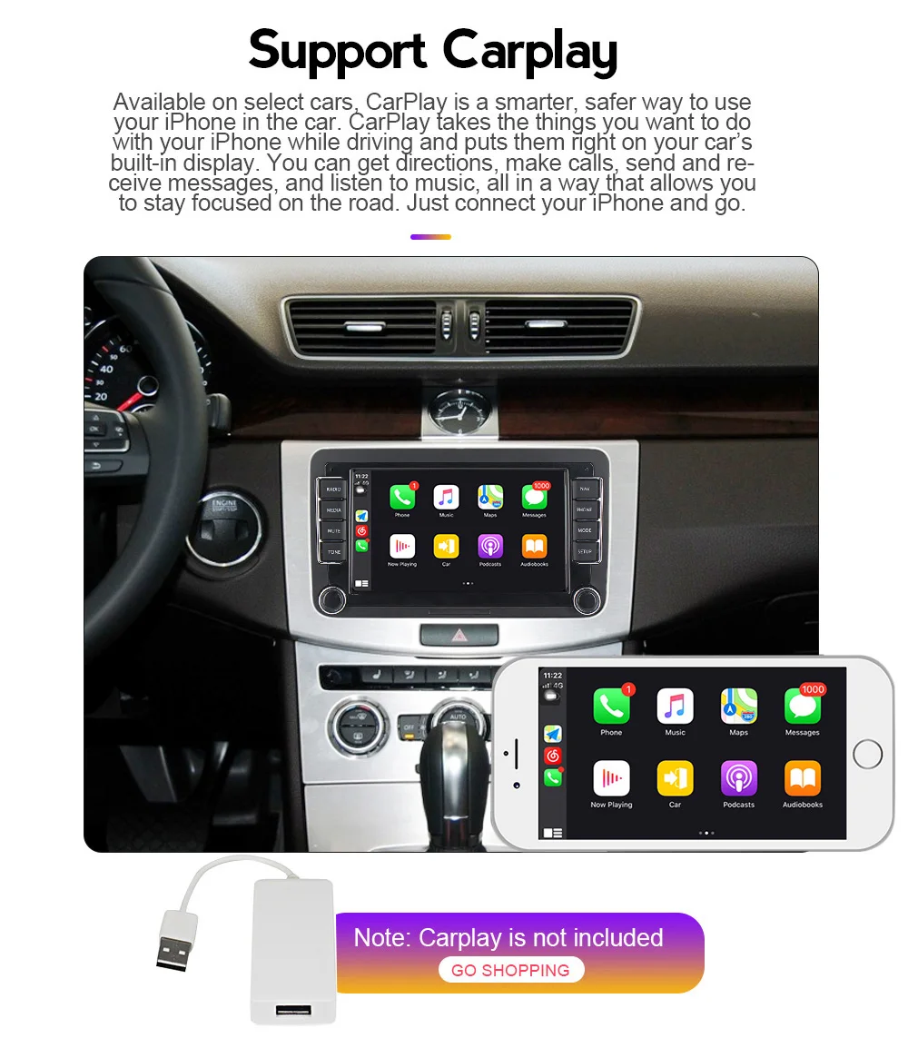 Система мультимедийная Автомобильная 7 дюймов DVD-плеер на Android 2 Гб ОЗУ 32 ПЗУ с GPS