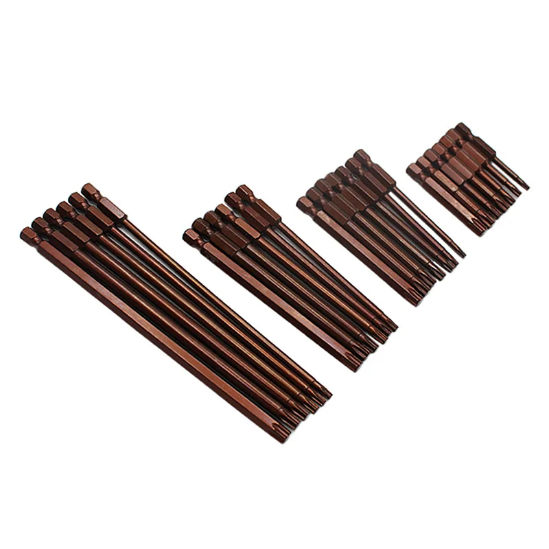

T10 T15 T20 T25 T27 T30 T40 Screwdriver Bits Torx TX Star