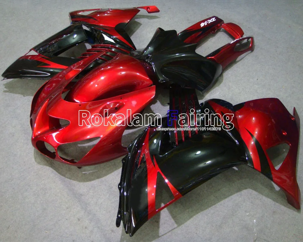 

Красно-черный корпус для Kawasaki Ninja ZX14R 2006-2011 ZZR 1400 ZX-14R ASB обтекатель 06 07 08 09 10 11 (литьё под давлением)