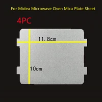 4pcs microwave oven mica plate sheet 11 8x9 9cm replacement part for midea pj21c bfmm823ea6 pskd23b dax for home appliances